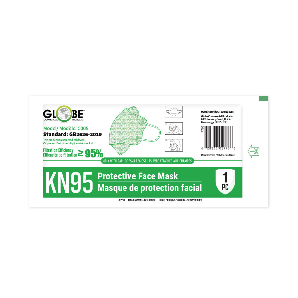 KN95 Formfitting Mask, COLOR, White, Package, 20 Boxes of 20, PPE-PERSONAL PROTECTIVE EQUIPMENT, MASKS, NEW, COVID ESSENTIALS, 7765W