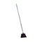 angled brush head with black brissels and metal handle with green globe label, Angle Broom Wtih 48 Inch Metal Handle, SIZE, Large 12 Inch, FLOOR CLEANING, ANGLE BROOMS, Best Seller, 4011