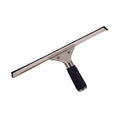 handheld silver handle with black hand grip, Stainless Steel Squeegee Complete With Channel And Rubber, SIZE, 10 Inch, GENERAL CLEANING, WINDOW CARE, 4430, 4431,4432