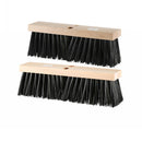 natural wood block broom brush with black brissels, Barn-Street Rough Broom Head, SIZE, 14 Inch, FLOOR CLEANING, PUSH BROOMS, 4458,4459