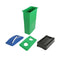 blue garbage bin with paper bottle and can plastic and and everyday swing garbage lid, 26 Gallon Slim Container, COLOR, Green, WASTE, SLIM CONTAINERS & LIDS, 9514