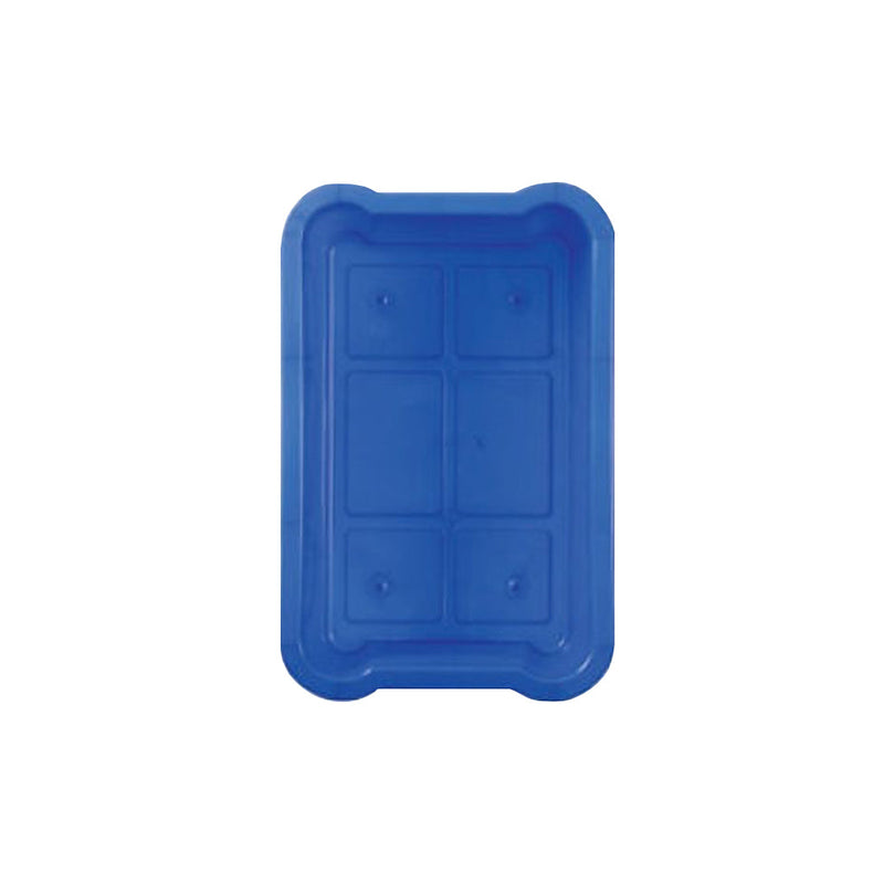 blue large rectangular recyclables bin lid, Blue Under Desk Recycling Bin, SIZE, 5 Gallon, WASTE, DESKSIDE CONTAINERS, 9305