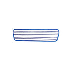 white and blue stripe with blue binding, Microfiber Flip Mop With 48 Inch Metal Handle, MICROFIBER, FLOOR PADS, 3375
