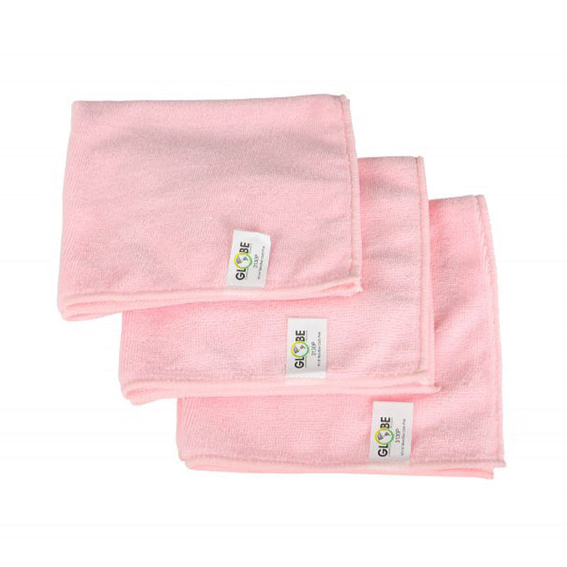 yellow 3 stack of cleaning cloths, 14 Inch X 14 Inch 240 Gsm Microfiber Cloths, COLOR, Pink, Package, 20 Packs of 10, MICROFIBER, CLOTHS, Best Seller, COVID ESSENTIALS, 3131P