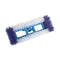 blue swivel handle flat base with blue and white brush fibers bottom view, Swivel Scrub Brush, GENERAL CLEANING, BRUSHES, 3601