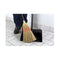 man sweeping with corn broom using black lobby dust pansa with tall handle, Lobby Dustpan, FLOOR CLEANING, DUST PANS, Best Seller, 3031