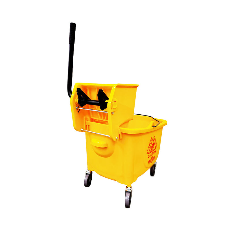 Sidepress Bucket And Wringer Yellow, SIZE, 35 Qt Yellow, FLOOR CLEANING, BUCKETS & WRINGERS, Best Seller, 3080