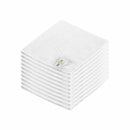 white 10 stack of cleaning cloths, 14 Inch X 14 Inch 240 Gsm Microfiber Cloths, COLOR, White, Package, 20 Packs of 10, MICROFIBER, CLOTHS, Best Seller, COVID ESSENTIALS, 3131W