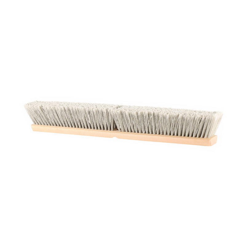 natural wood block broom brush with natural colored brissels, Value Line Soft Push Broom Head, SIZE, 24 Inch, FLOOR CLEANING, PUSH BROOMS, 4451