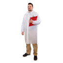 lab coats worn red clip board man, Disposable Lab Coat, SIZE, Medium, PPE-PERSONAL PROTECTIVE EQUIPMENT, LAB COATS, COVID ESSENTIALS, 7715, 7716,7717,7718,7719