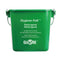 green bucket with silver wire handle 6qt, 6 Qt Sanitizing Hygiene–Pail®, COLOR, Green, GENERAL CLEANING, PAILS & BUCKETS, COVID ESSENTIALS, 3616G