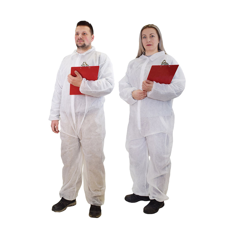 coveralls man woman with clipboard, Disposable Coverall, SIZE, Medium, PPE-PERSONAL PROTECTIVE EQUIPMENT, COVERALLS, COVID ESSENTIALS, 7720,7721,7722,7723,7724
