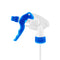 blue spray trigger and bottle next accent with white body close up view, Trigger Sprayer, SIZE, 9.25 Inch Tube With 32Oz Bottle, COLOR, Blue, GENERAL CLEANING, TRIGGERS PUMPS & BOTTLES & CAPS, COVID ESSENTIALS, 3558B