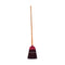 red metal head with black brissels with wooden handle, Railroad Track Broom With 48 Inch Handle, FLOOR CLEANING, CORN BROOMS, 3624