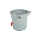 grey bucket with pour lip with grey wire handle with red hand handle, 11 Qt Easy Pour Pail, GENERAL CLEANING, PAILS & BUCKETS, 3605