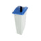 grey garbage bin with blue paper slim lid, Paper Slim Lid, WASTE, SLIM CONTAINERS & LIDS, 9501