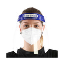 woman wearing face shield front with face mask, Face Shield Anti-Fog, PPE-PERSONAL PROTECTIVE EQUIPMENT, FACE SHIELD, COVID ESSENTIALS, 7740