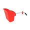 red debris pan with silver handle, black handle and red broom clip, Jumbo Debris Pan, 14 Inch X 14 Inch, FLOOR CLEANING, DUST PANS, 4971