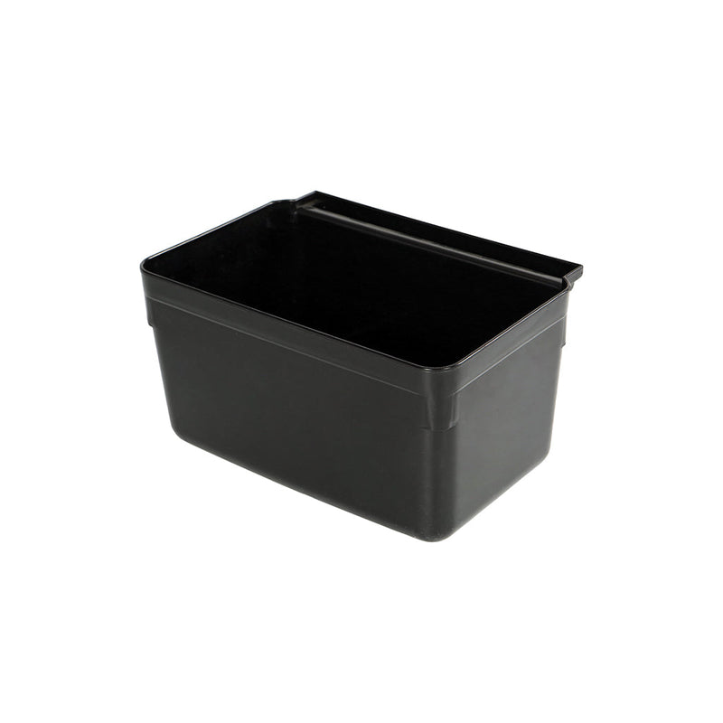 black short side hang cart bins, Utility Cart Bin, SIZE, Short Utensil Bin, MATERIAL HANDLING, SERVICE-UTILITY CARTS, 5004