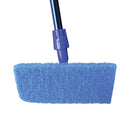 blue swivel handle flat base and black handle and scrubbing pad, Medium-Duty Utility Pad Set, GENERAL CLEANING, UTILTY PADS, 3615