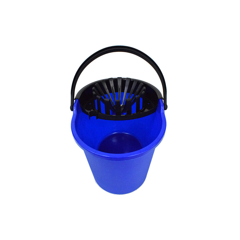 blue busket with black handle and black wringer, 13 Qtmop Bucket With Wringer, GENERAL CLEANING, PAILS & BUCKETS, 2060