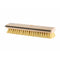natural wood and with natural color brissels brush view with squeegee side, 12 Inch Natural Fiber Deck Scrub Head With Squeegee, FLOOR CLEANING, FLOOR SQUEEGEES, 4253