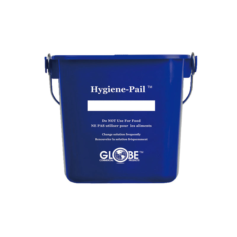 blue bucket with silver wire handle 3qt, 3 Qt Sanitizing Hygiene–Pail®, COLOR, Blue, GENERAL CLEANING, PAILS & BUCKETS, COVID ESSENTIALS, 3603B