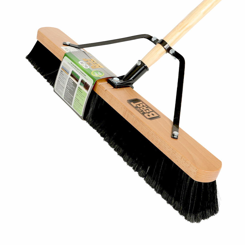 The Beast™ Assembled Wood Block Contractor Push Brooms