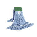 mop synthetic blue looped thread strands 16 oz, Syn-Pro® Synthetic 5 Inch Wide Band Wet Blue Looped End Mop, SIZE, 16 Oz, FLOOR CLEANING, WET MOPS, 3050B