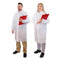 lab coats worn red clip board man woman, Disposable Lab Coat, SIZE, Medium, PPE-PERSONAL PROTECTIVE EQUIPMENT, LAB COATS, COVID ESSENTIALS, 7715, 7716,7717,7718,7719