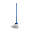 mop with synthetic thread strands with quick release handle, Syn-Pro® Synthetic Narrow Band Wet White Cut End Mop, SIZE, 32 Oz, FLOOR CLEANING, WET MOPS, 3089