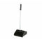 black lobby dust pans with silver tall handle, Heavy-Duty Lobby Dustpan W/Wheels, FLOOR CLEANING, DUST PANS, 3033