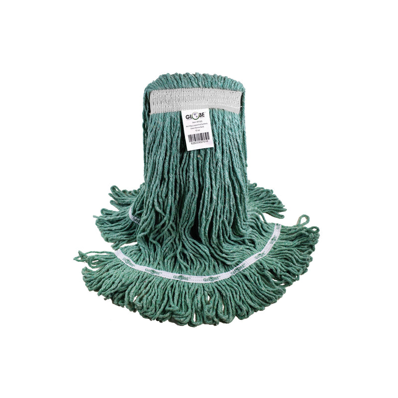 mop synthetic green looped thread strands, Syn-Pro® Synthetic Narrow Band Wet Green Looped End Mop, SIZE, 12 Oz, FLOOR CLEANING, WET MOPS, 3012G