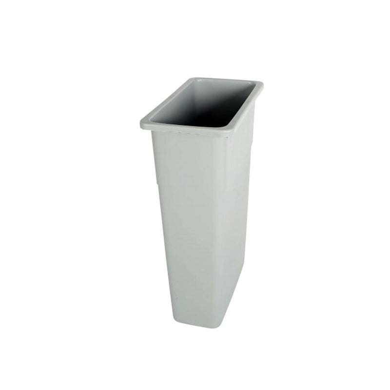 rectangular grey garbage bin, 23 Gallon Slim Container, COLOR, Grey, WASTE, SLIM CONTAINERS & LIDS, Best Seller, 9510