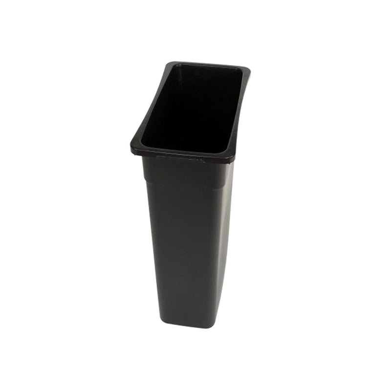 rectangular black garbage bin, 24 Gallon Slim Container, COLOR, Black, WASTE, SLIM CONTAINERS & LIDS, Best Seller, 9512