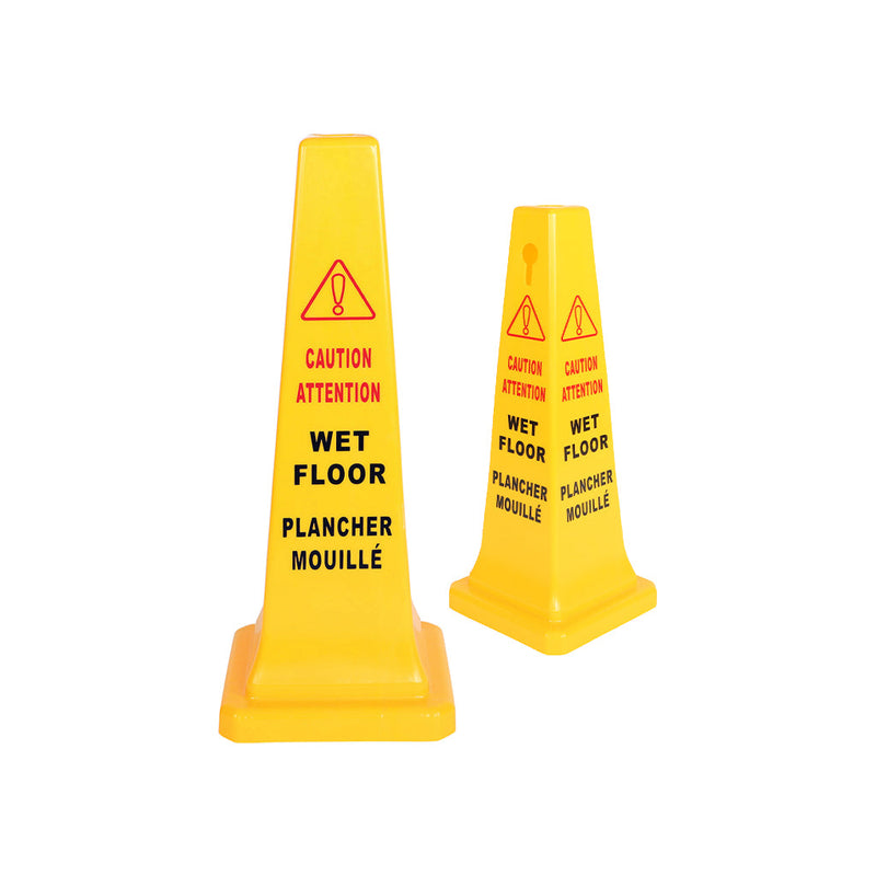 yellow standing cone floor, Safety Cone English-French, SIZE, Small / 26 Inch H, SAFETY, CONES, 7200,7201