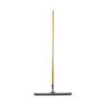 silver head squeegee with black rubber with wooden handle, Assembled 24 Inch Straight Squeegee With 54 Inch Tapered Wood Handle, FLOOR CLEANING, FLOOR SQUEEGEES, 4094